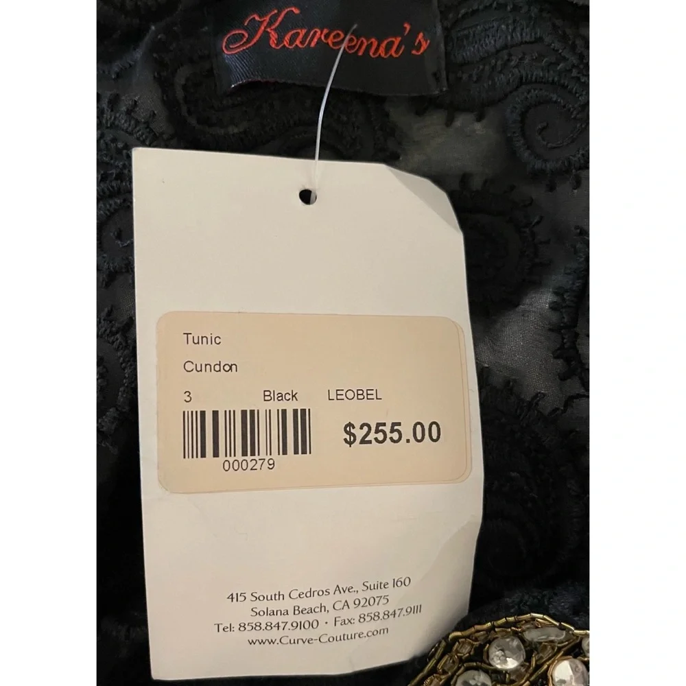 ❤️ NWT! Kareena’s Resort Tunic with Sequins x Rhinestones - Picture 8 of 10